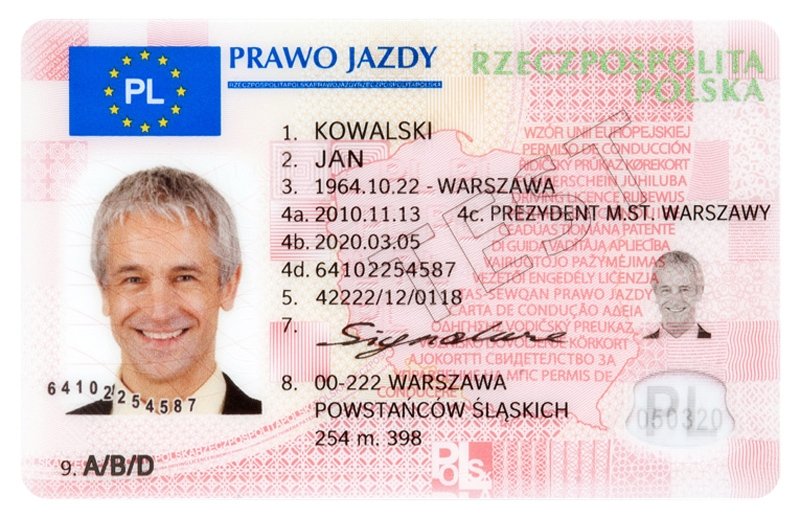 Poland driving license